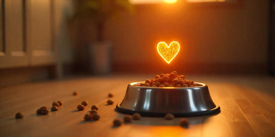 Dry Dog Food Kibble in a Dog Bowl