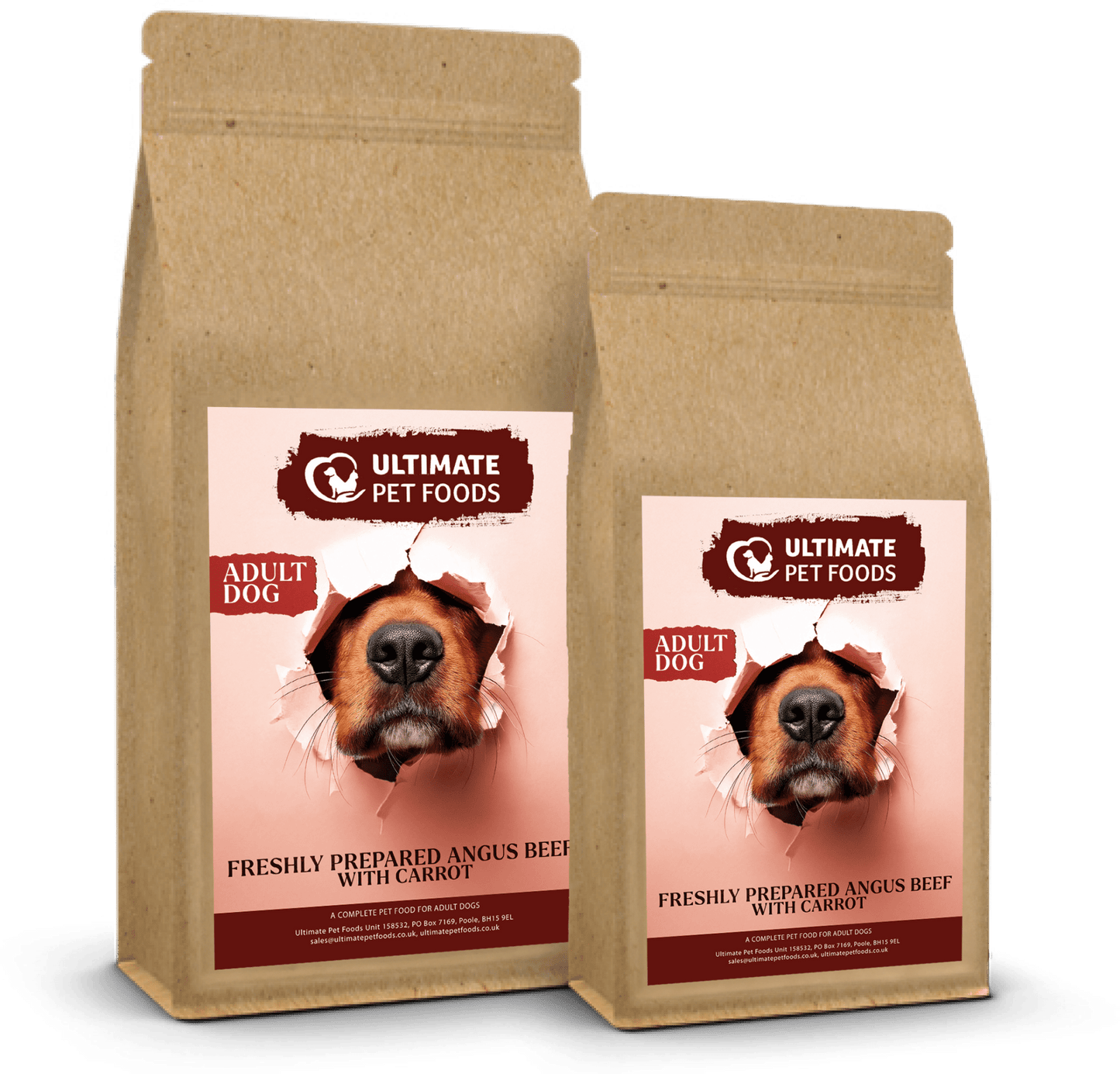 Beef Dog Food by Ultimate Pet Foods Bag