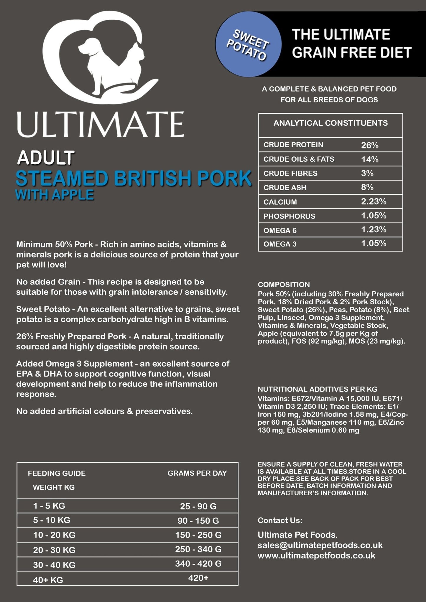 Adult - Steamed British Pork with Apple GA