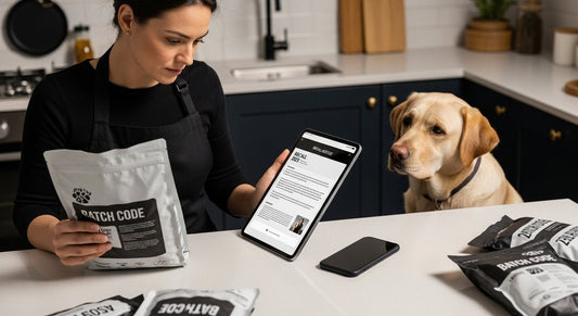 dog food recall, pet owner, kitchen