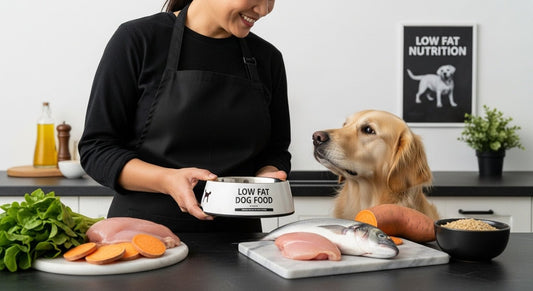 low fat dog food feeding