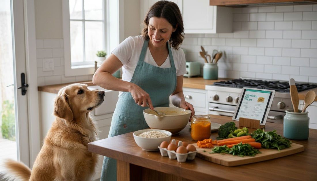 making homemade dog treats