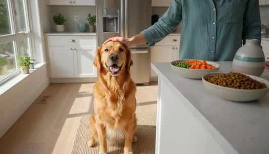 vegetarian grain free dog food hero header image