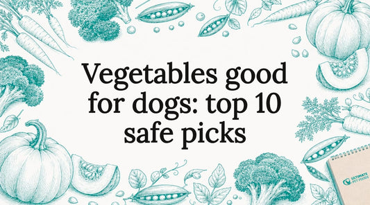 Decorative vegetable illustration framing title