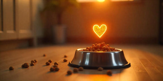 Dry Dog Food Kibble in a Dog Bowl