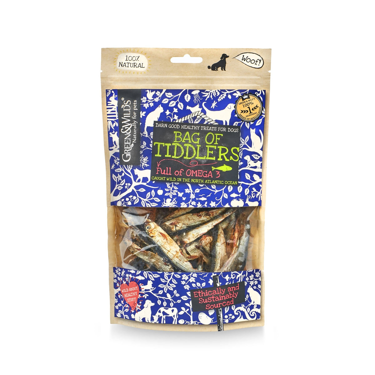 Green & Wilds Bag of Tiddlers 75g packaging