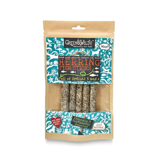 Herring Fish Sticks 100g front pack