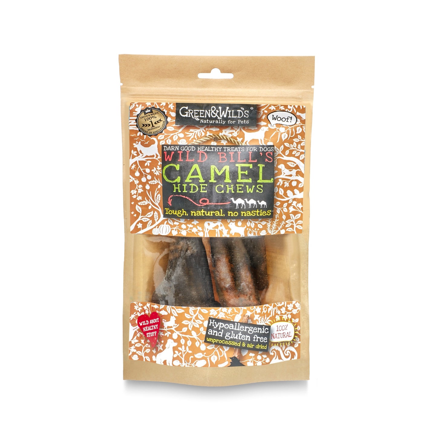Camel Hide Chews 100g front pack