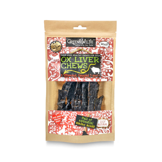 Ox Liver Chews 100g front pack