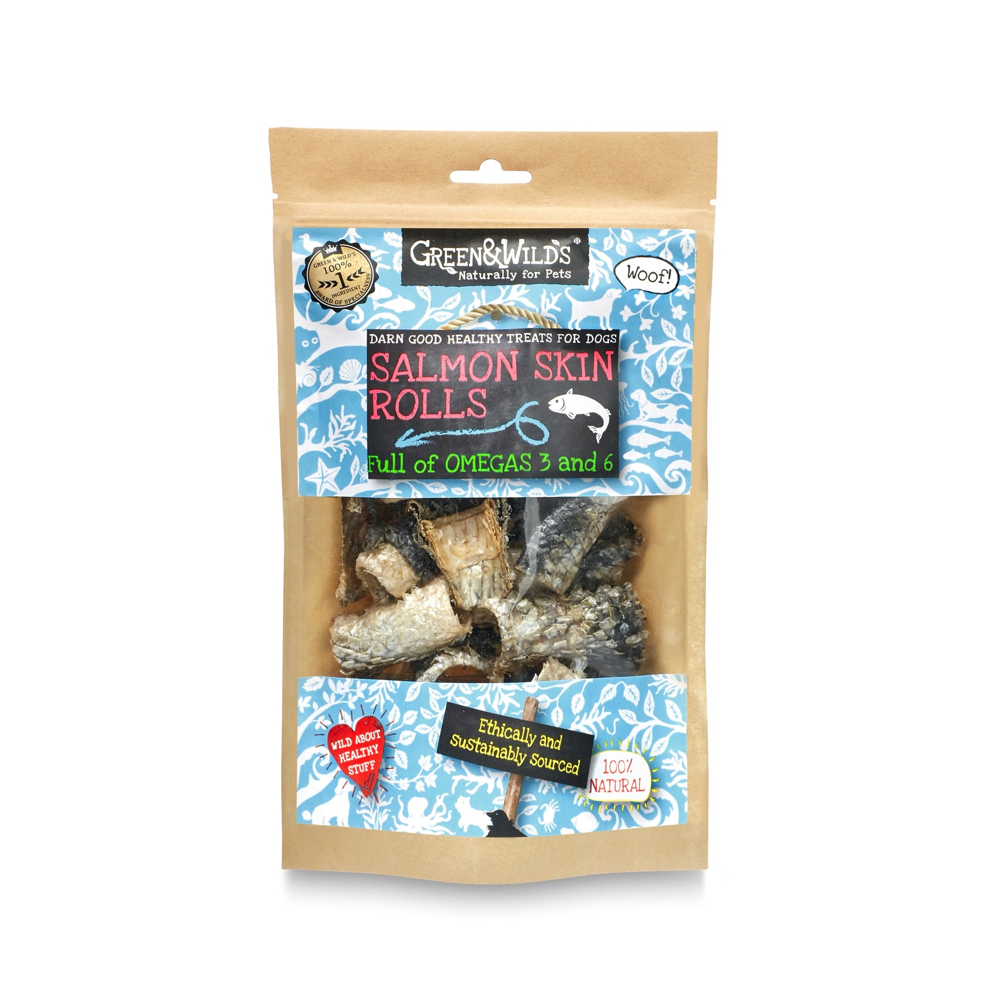 Salmon Skin Rolls 50g front of pack