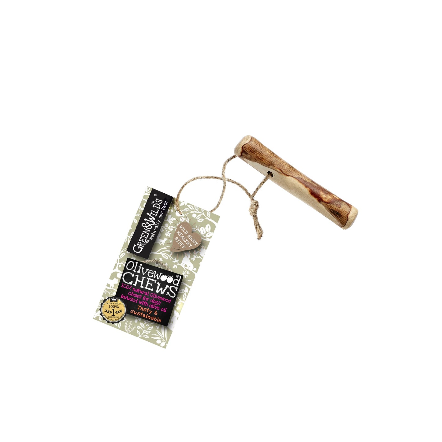 Olivewood Chew Puppy natural dog chew by Green and Wilds