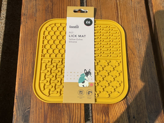 Pet licky mat (yellow)