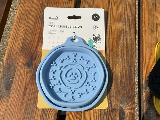 Collapsible bowl (blue)