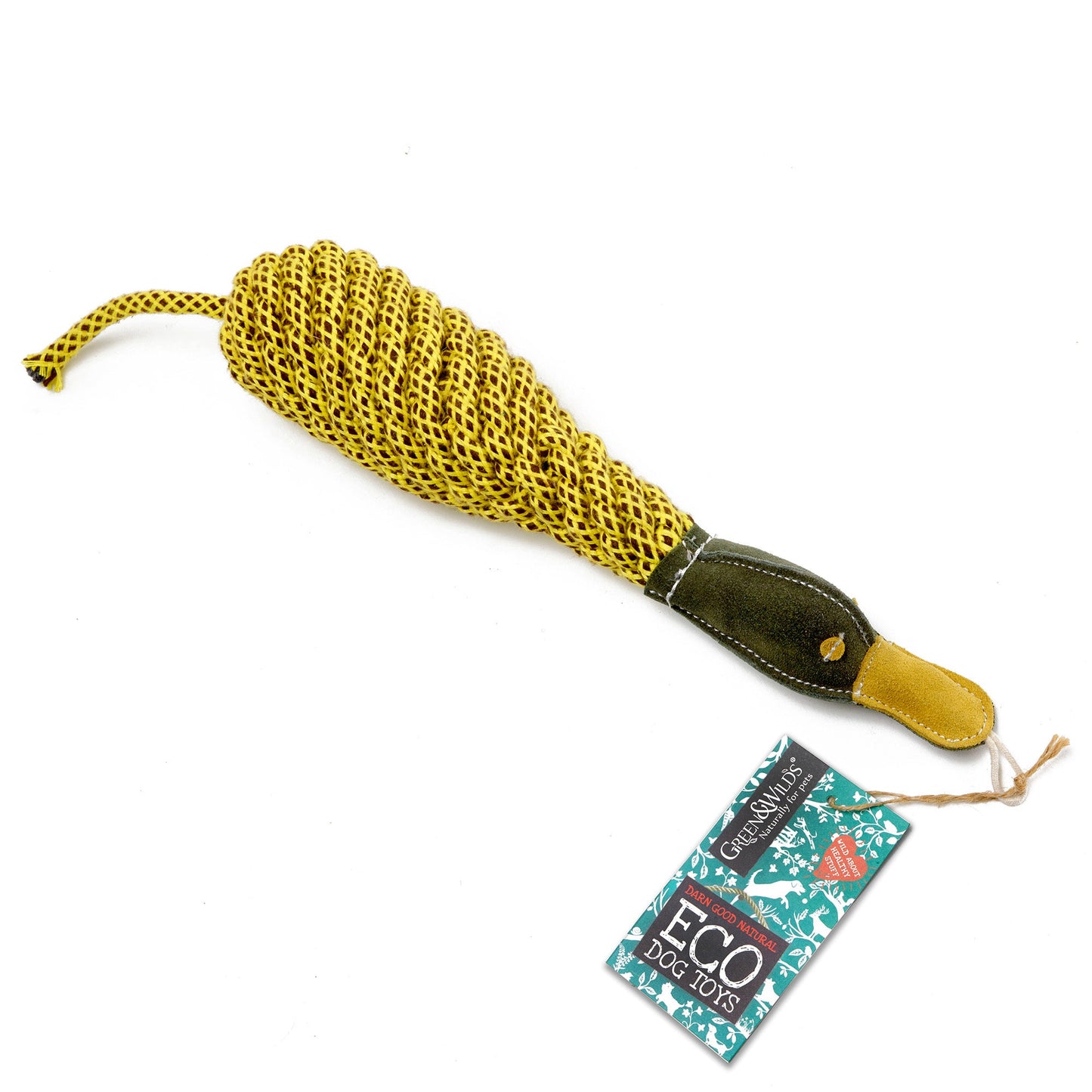 Delilah the Duckess eco dog toy by Green and Wilds