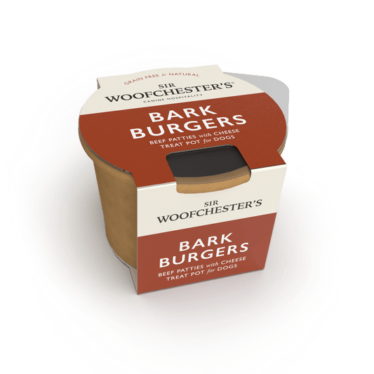 Sir Woofchester's Bark Burgers Mini Cheeseburger Treat Pot 49g