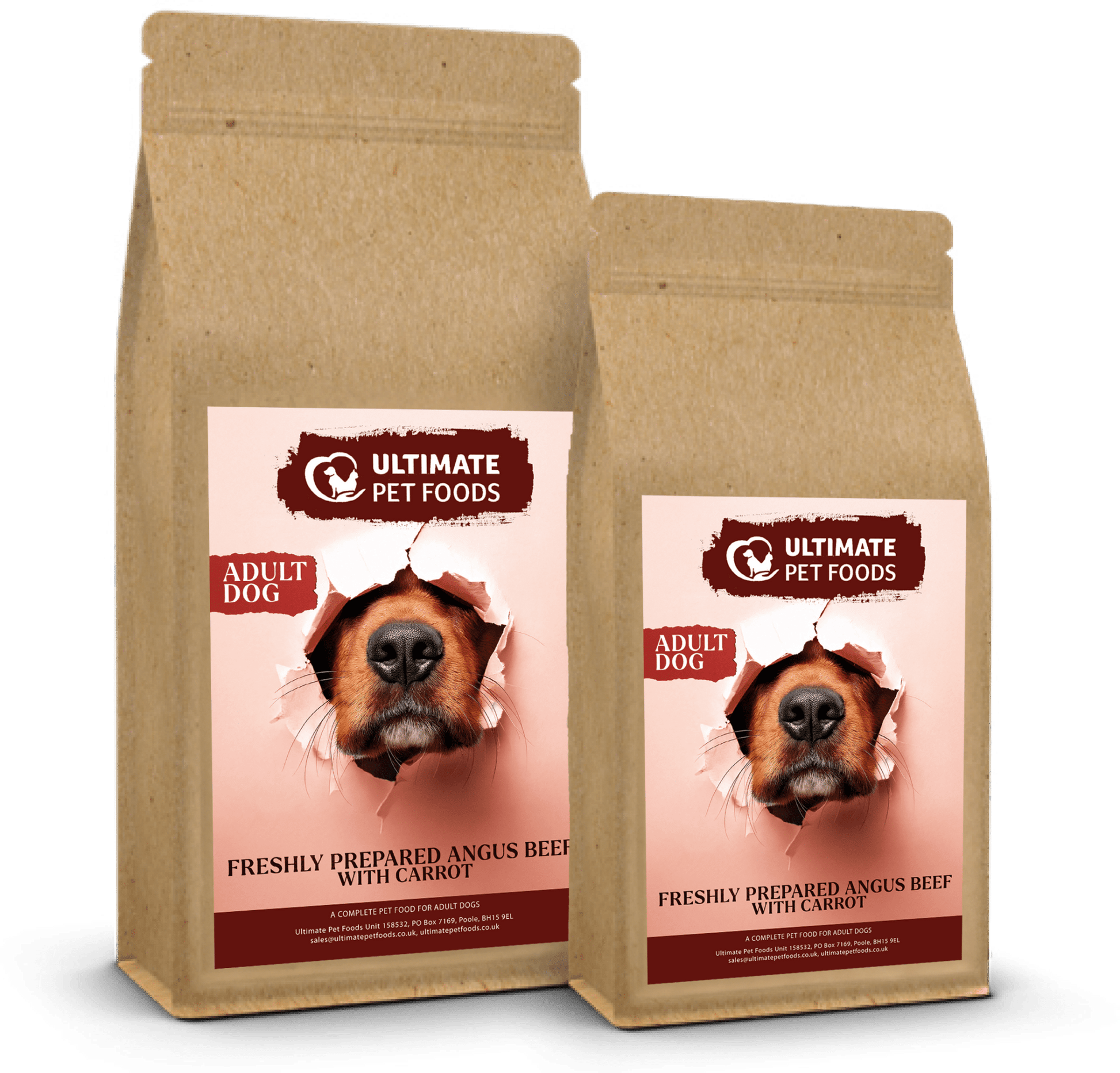 Beef Dog Food by Ultimate Pet Foods Bag