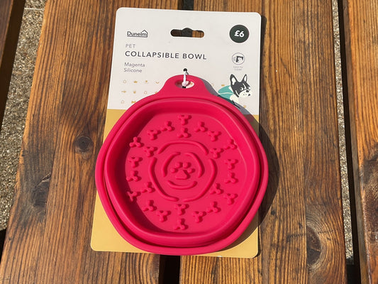 Collapsible bowl (magenta)
