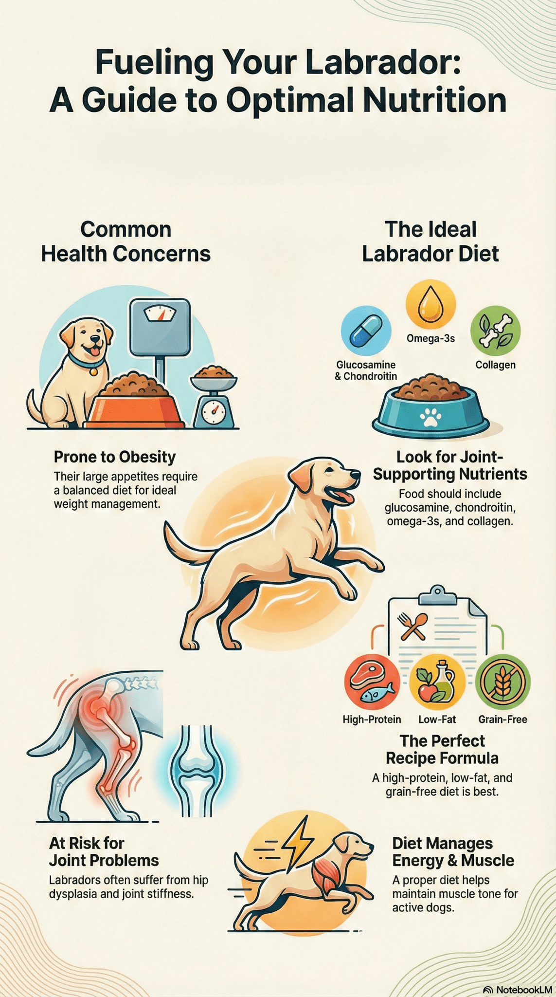 Downloadable Digital Infograph -Fuelling your Labrador: A Guide To Optimal Nutrition