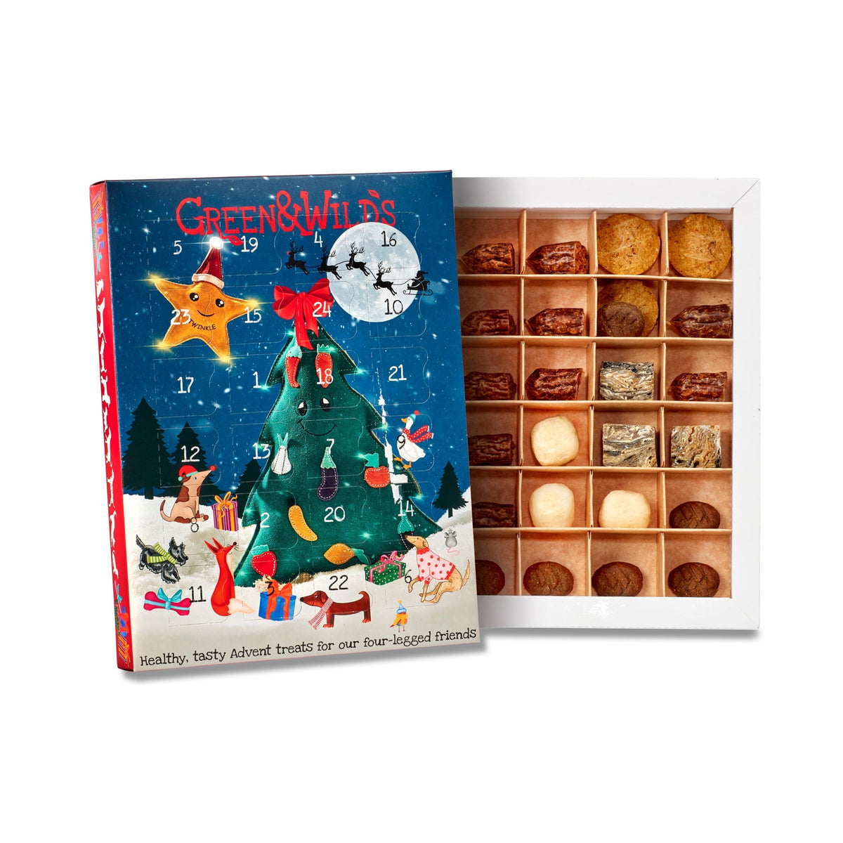 Green & Wilds Dog Advent Calendar 2026 – 24 natural treats