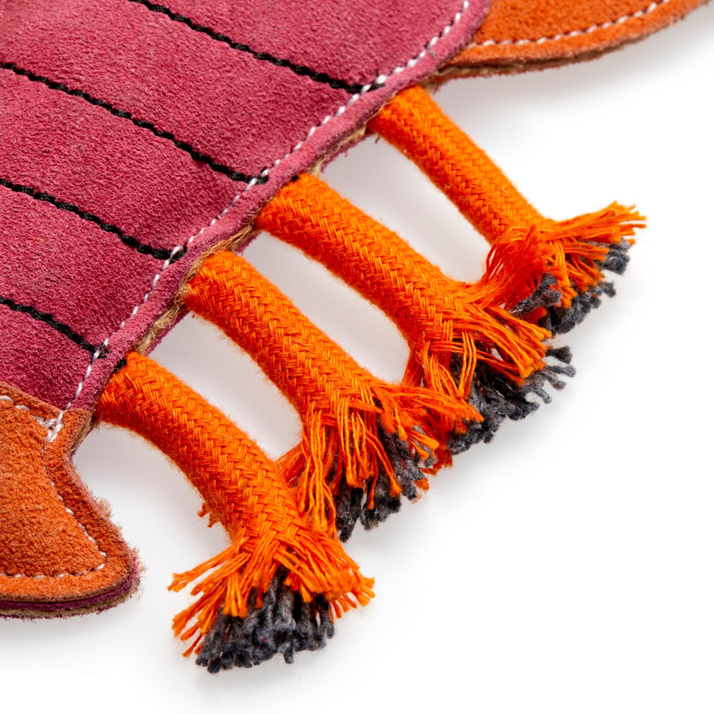 Larry the Lobster jute rope legs close up