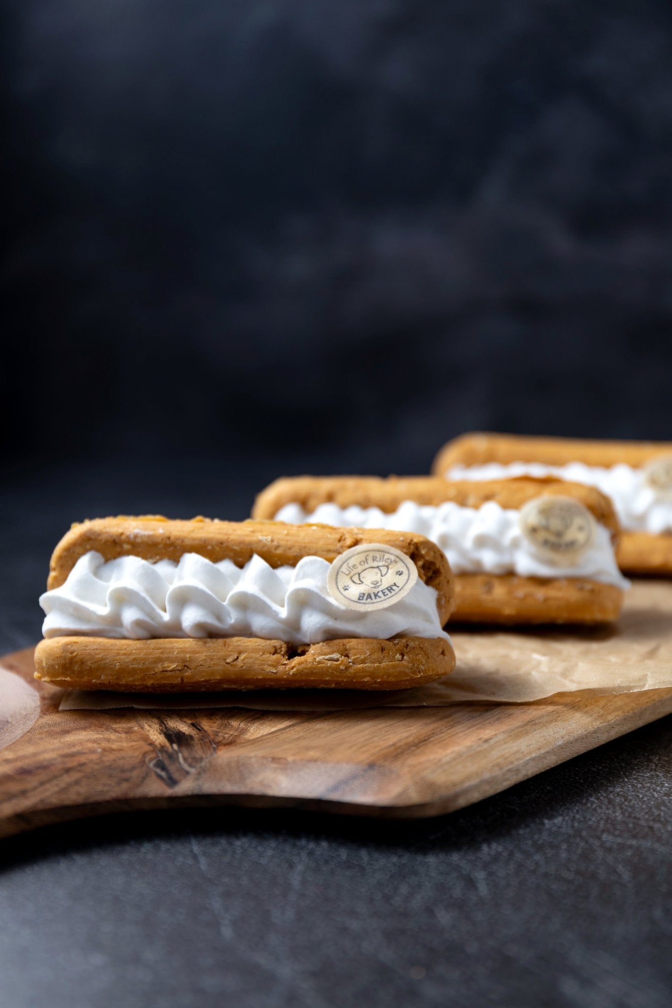 Doggy Eclairs by Life of Riley Bakery