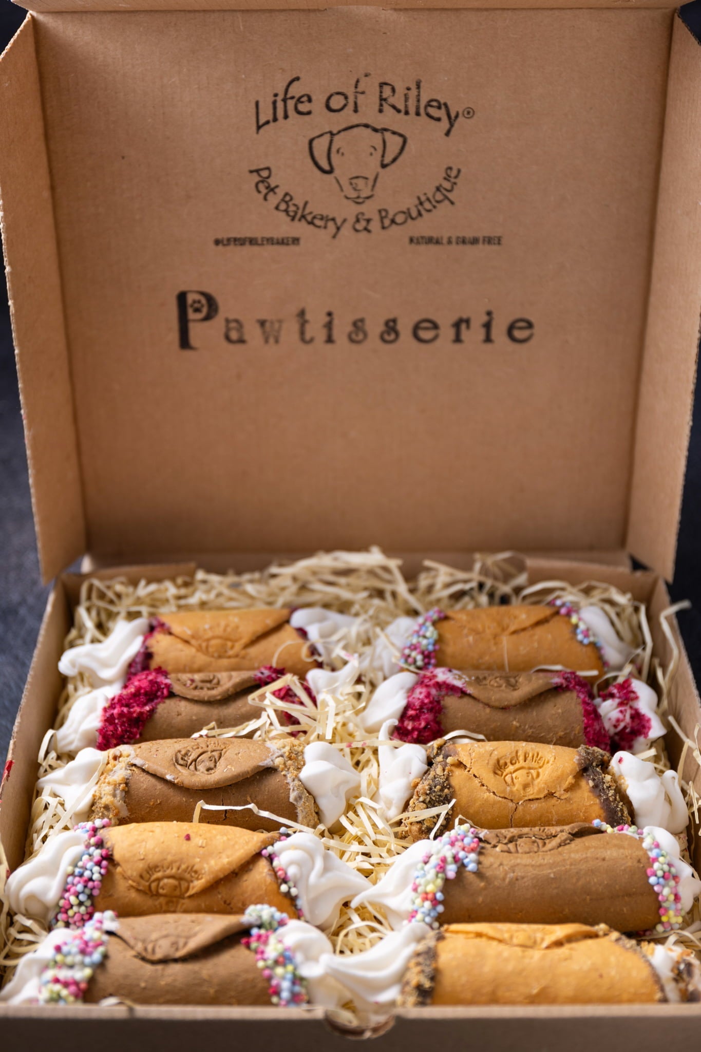 Doggy Cannoli's by Life of Riley Bakery