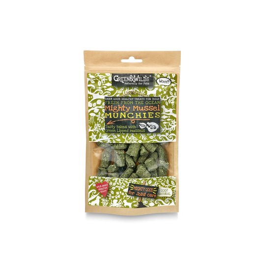 Mighty Mussel Munchies 130g by Green and Wilds
