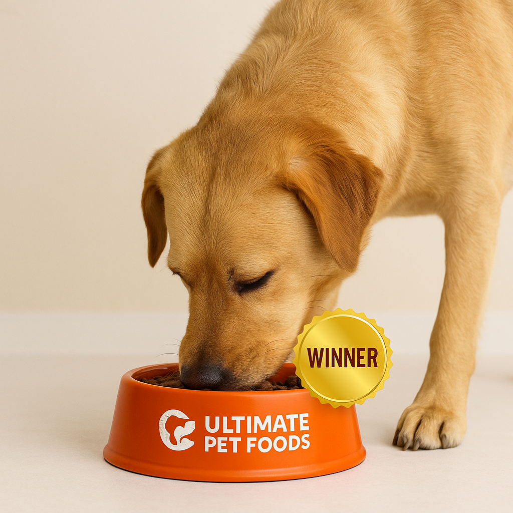 A winning bowl of grain free dog Food by Ultimate Pet Foods