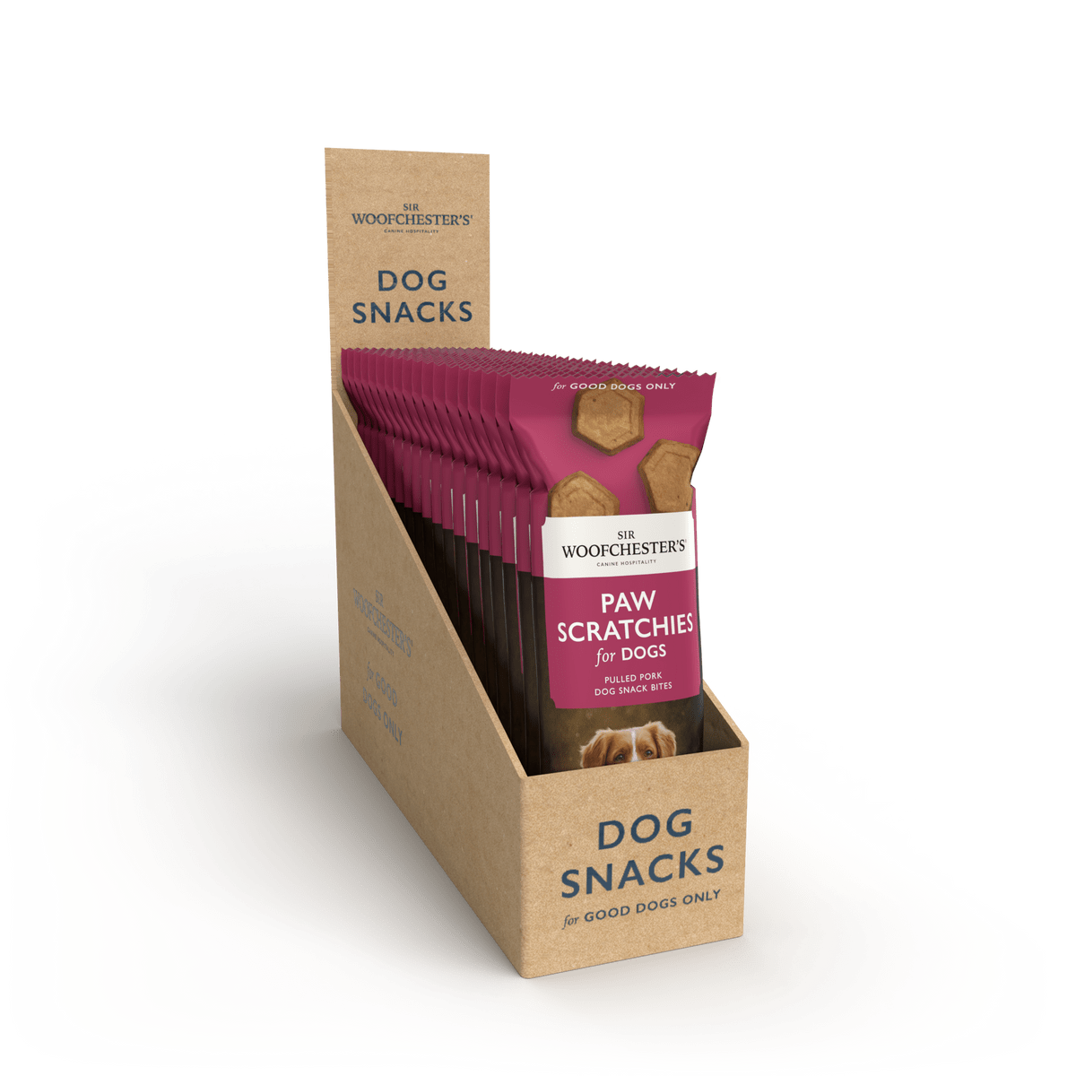 Sir Woofchester's Paw Scratchies packaging