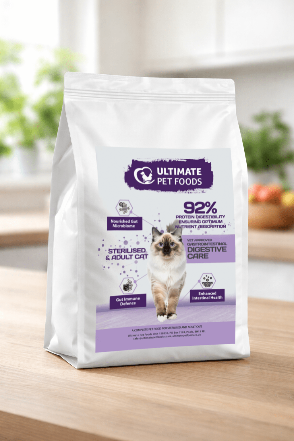 Peptide+ Cat Food Digestive Care Label
