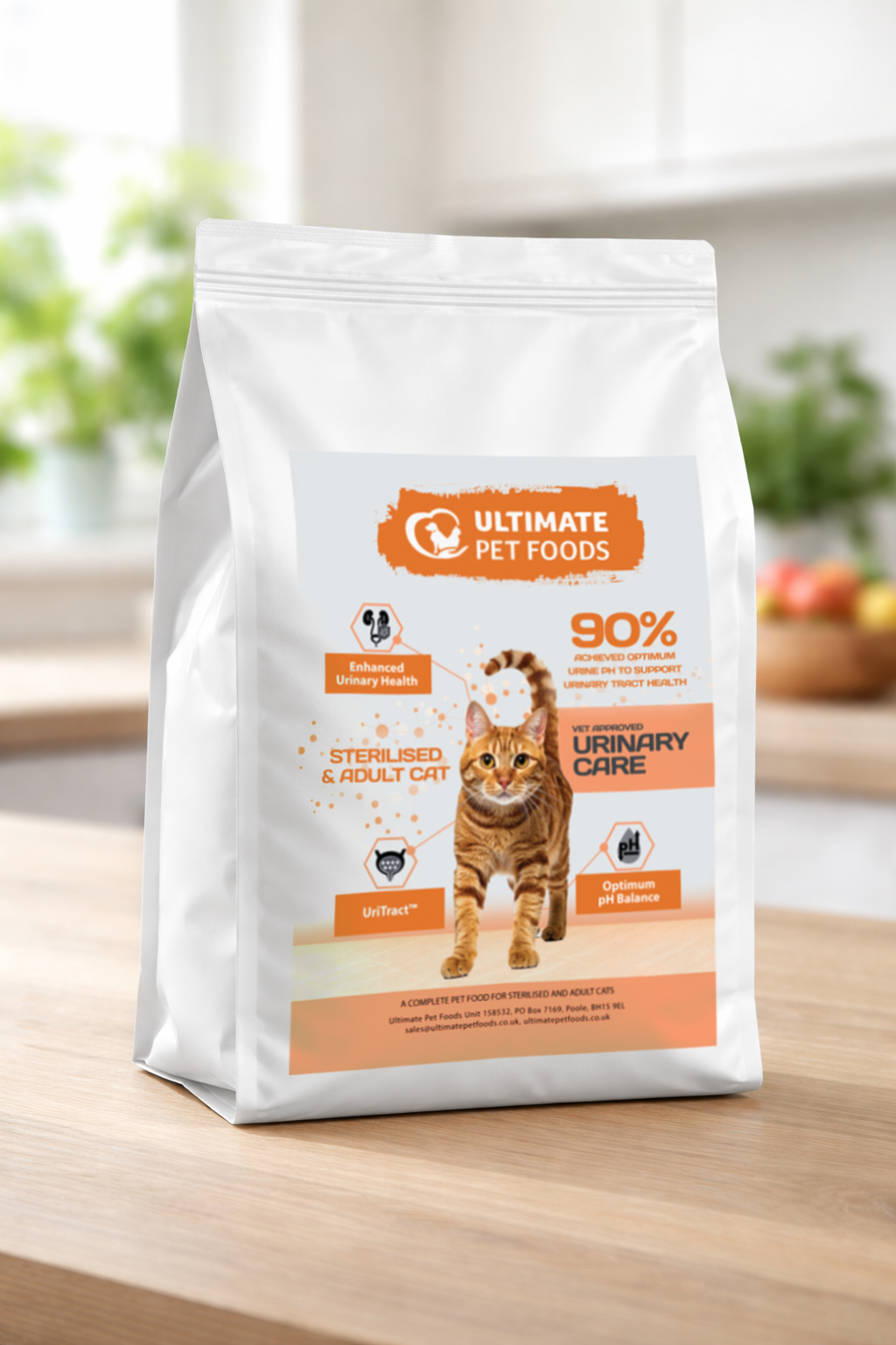 Peptide+ Cat Food Urinary Care Label
