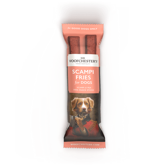 Sir Woofchester's Scampi Fries Dog Snack Sticks 32g