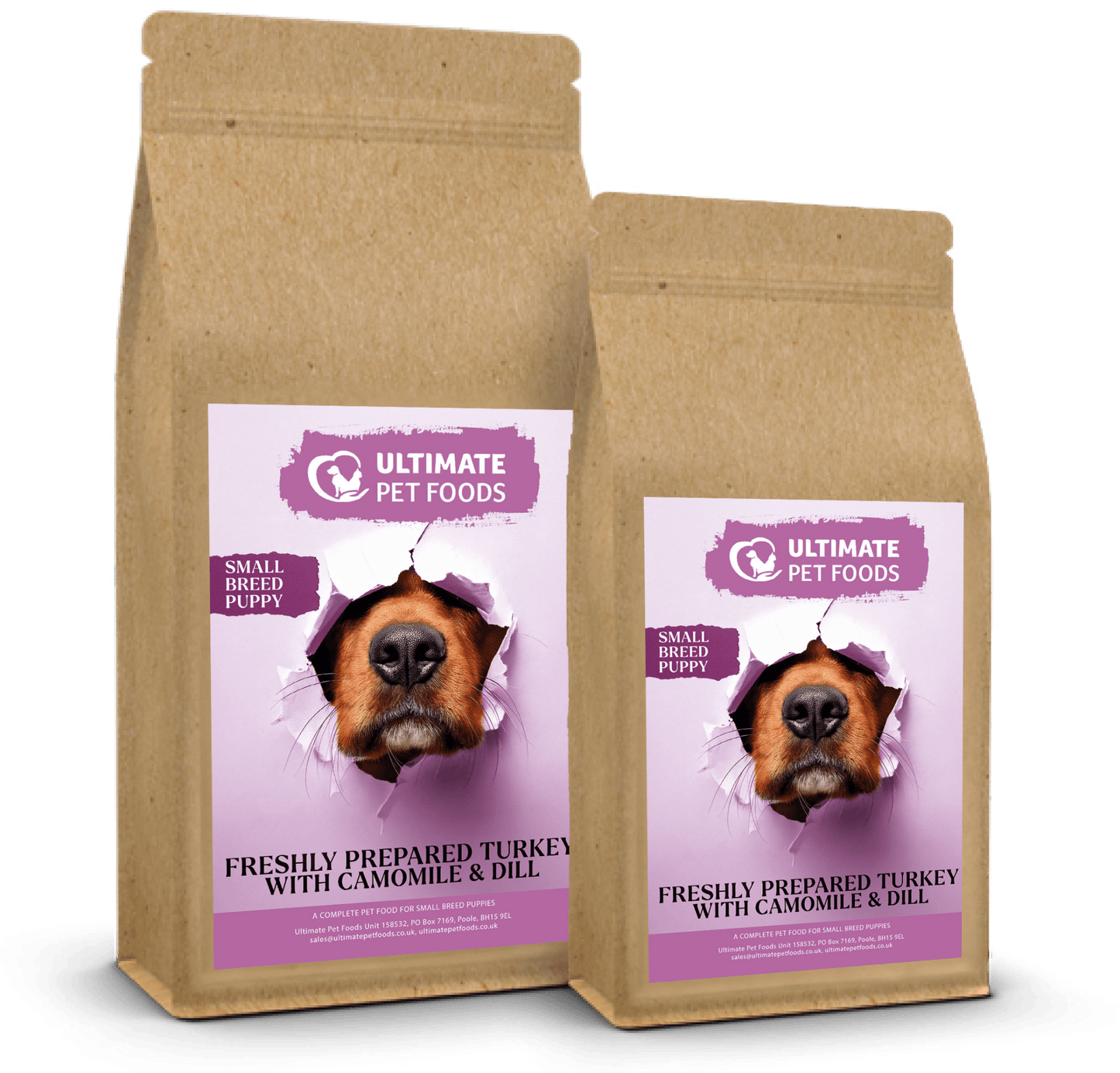 Freshly Prepared Turkey With Camomile and Dill - Puppy Small Breed