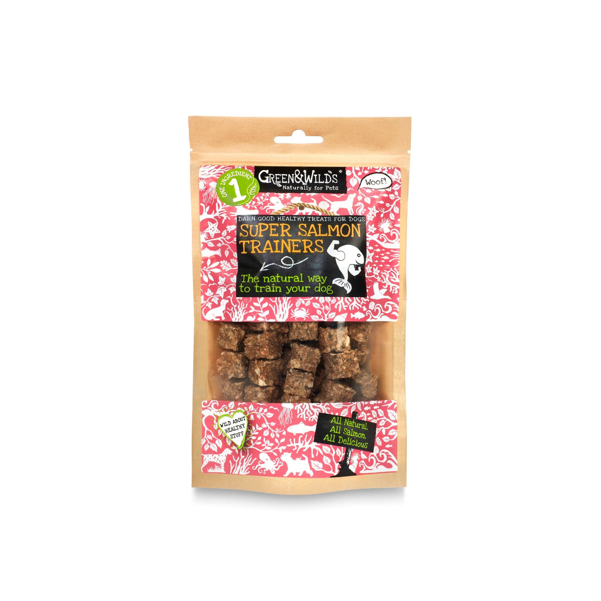 Green & Wilds Super Salmon Trainer 120g front of pack