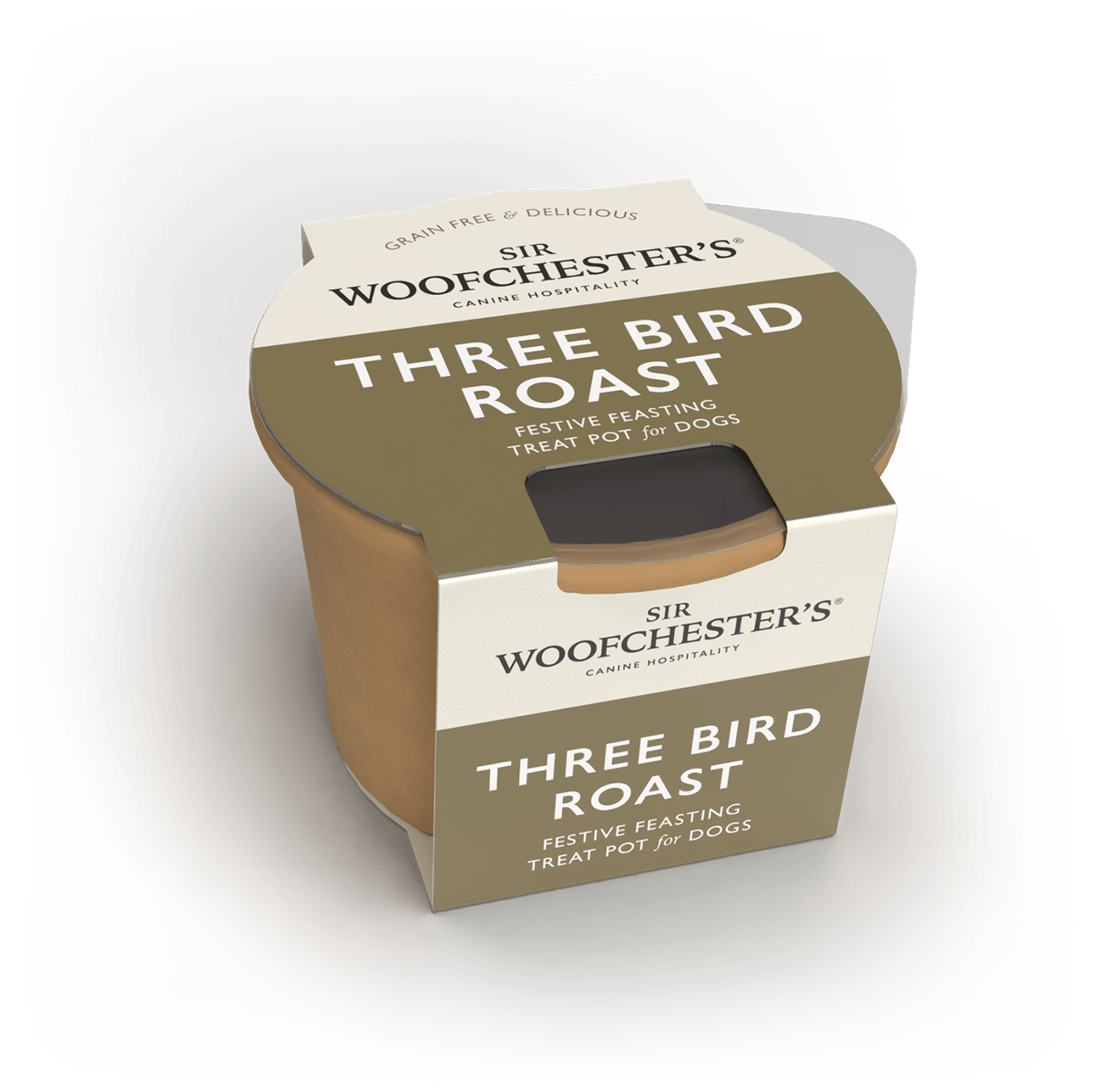 Sir Woofchester's Festive Feast Three Bird Roast Treat Pot 47g