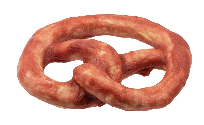 Zero Hide Collagen Salmon Pretzel dog chew treat
