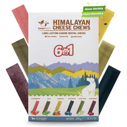 Pawfect Himalayan Cheese Chew Bars Variety Pack 6 flavours