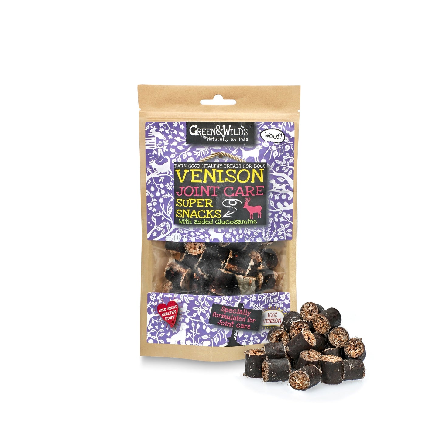 Venison Joint Care natural dog treats 75g by Green and Wilds